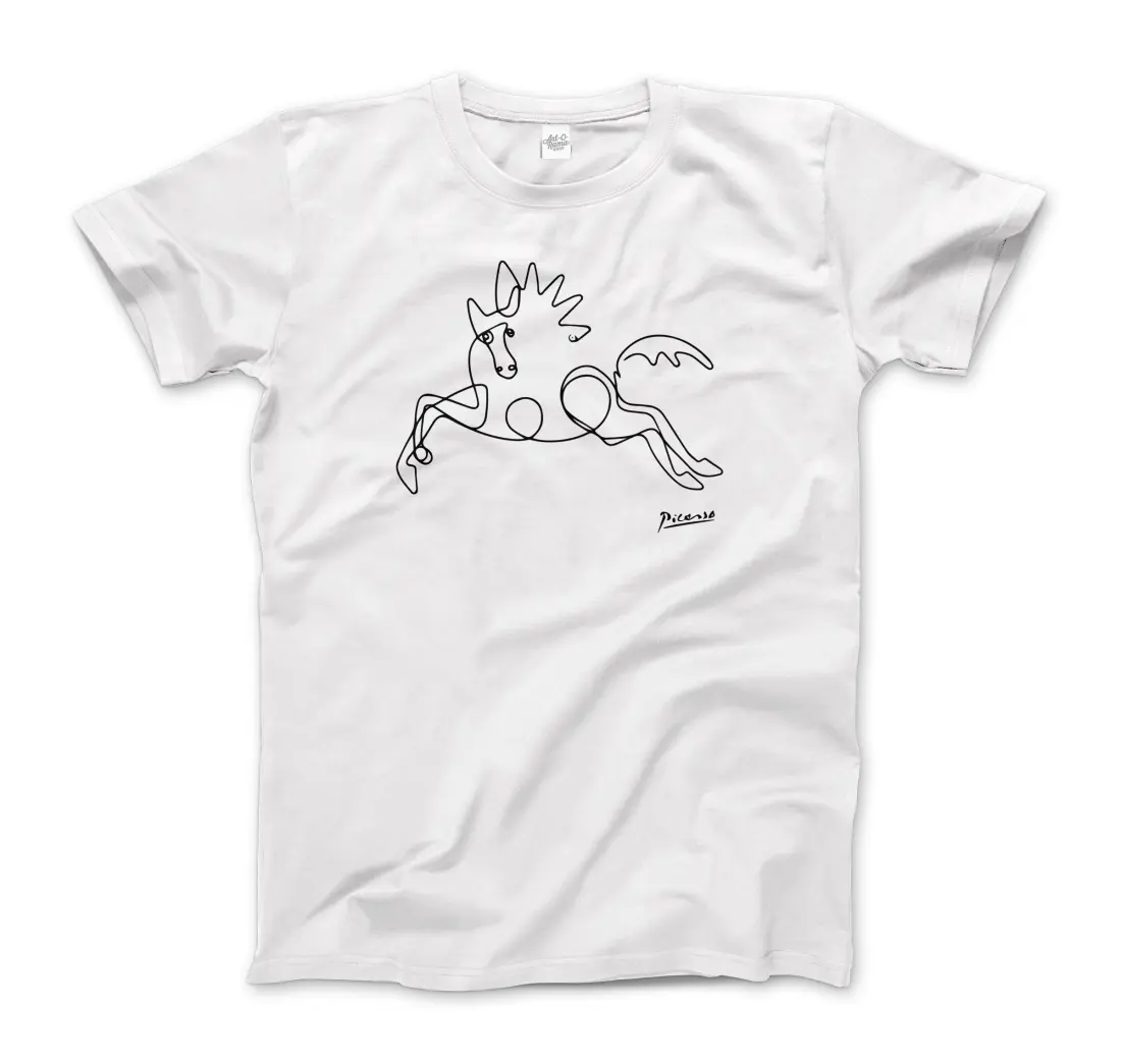 Pablo Picasso Horse Line art t-shirt by Art-O-Rama Shop