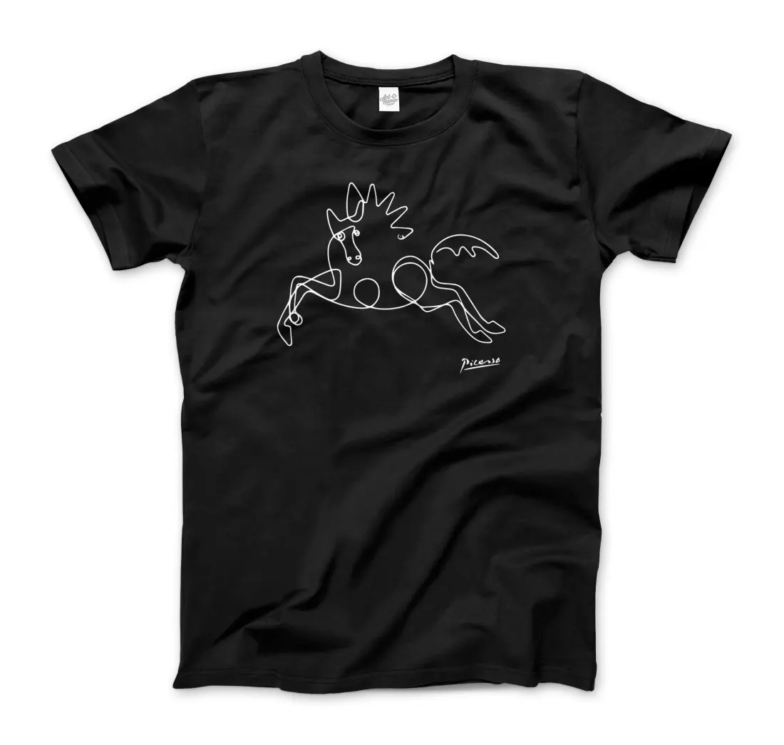 Pablo Picasso Horse Line art t-shirt by Art-O-Rama Shop