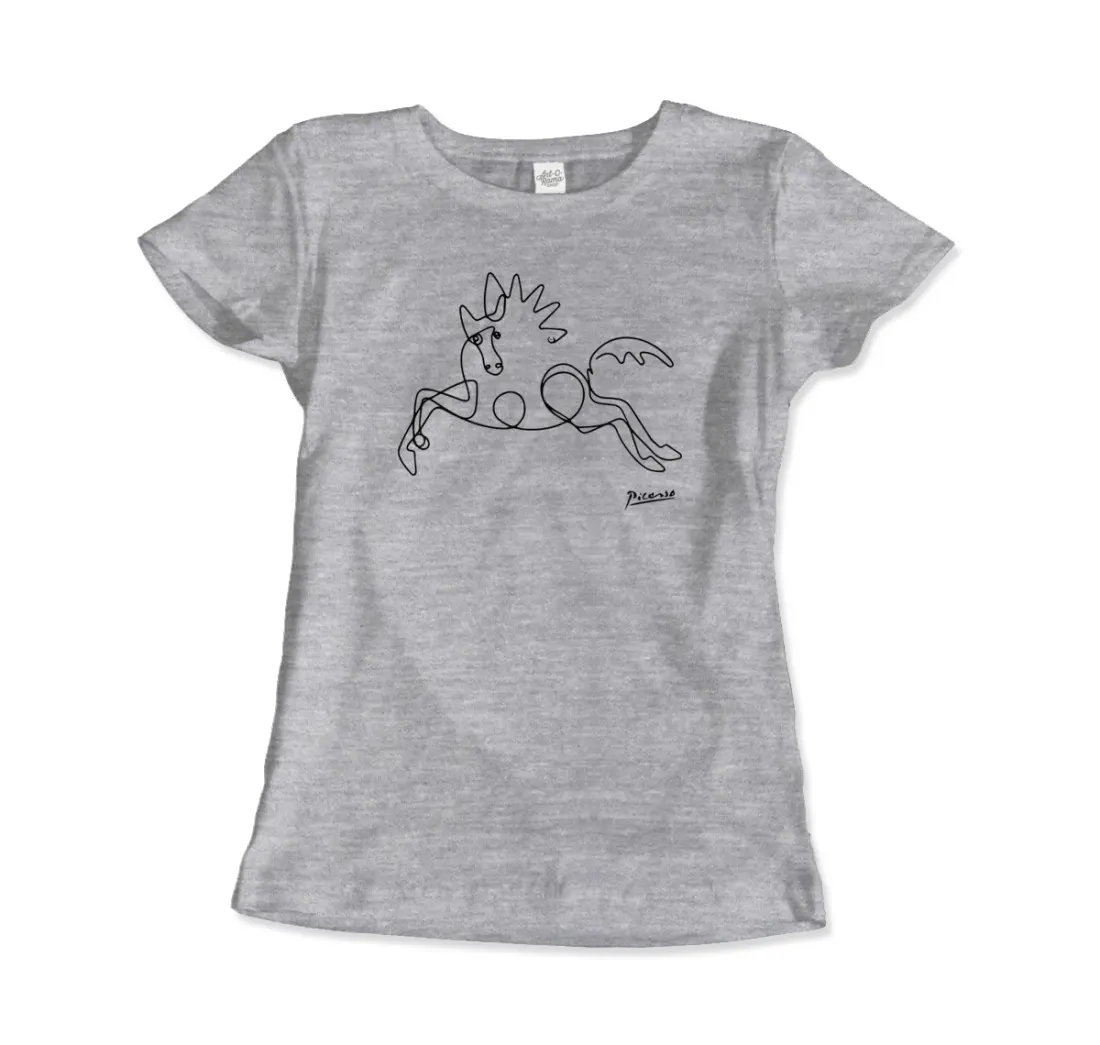 Pablo Picasso Horse Line art t-shirt by Art-O-Rama Shop