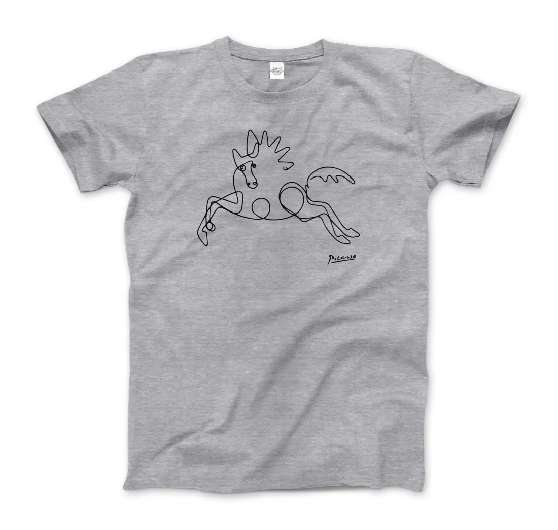 Pablo Picasso Horse Line art t-shirt by Art-O-Rama Shop