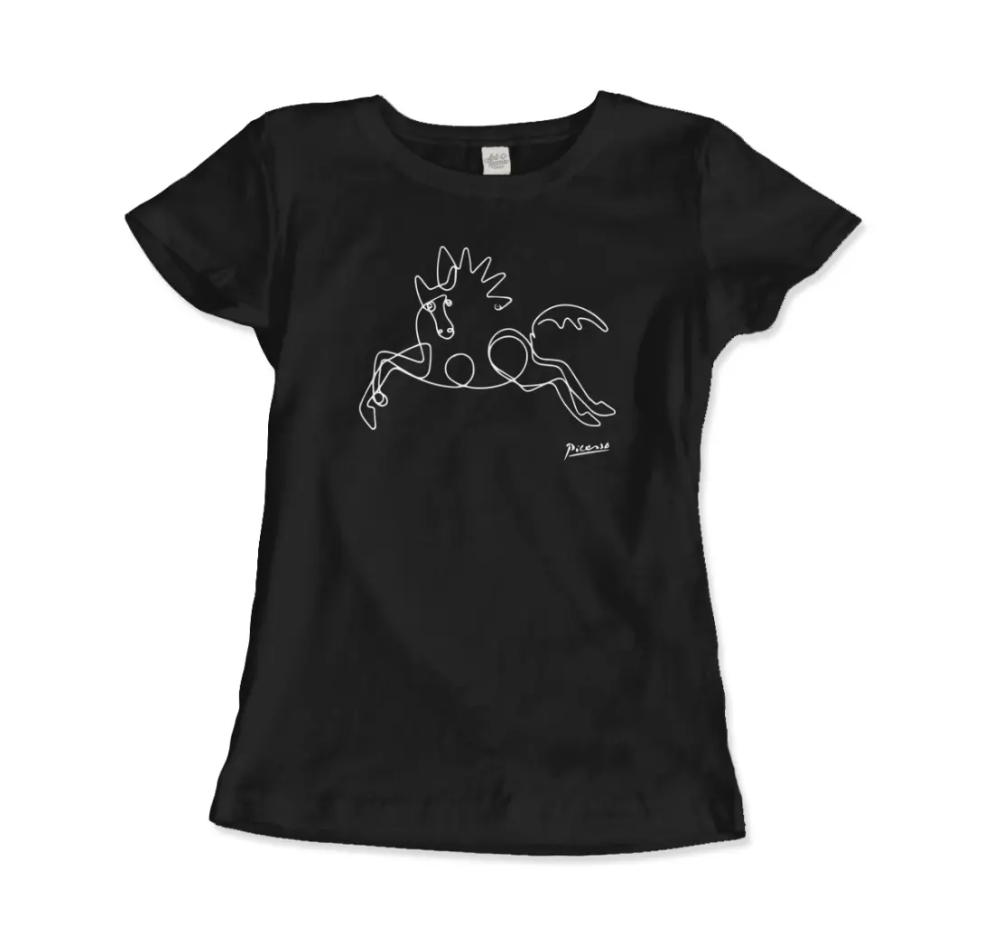 Pablo Picasso Horse Line art t-shirt by Art-O-Rama Shop