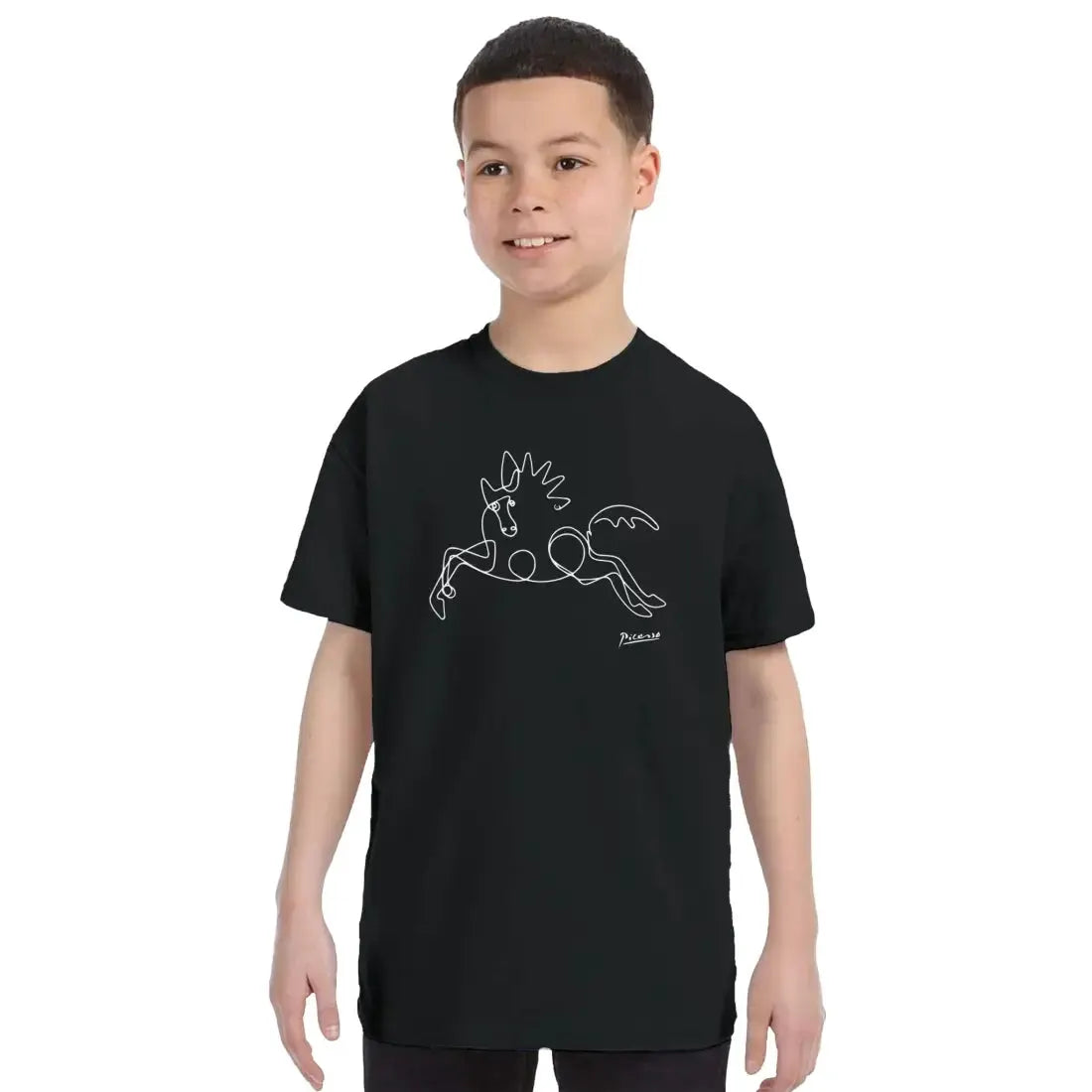 Pablo Picasso Horse Line art t-shirt by Art-O-Rama Shop