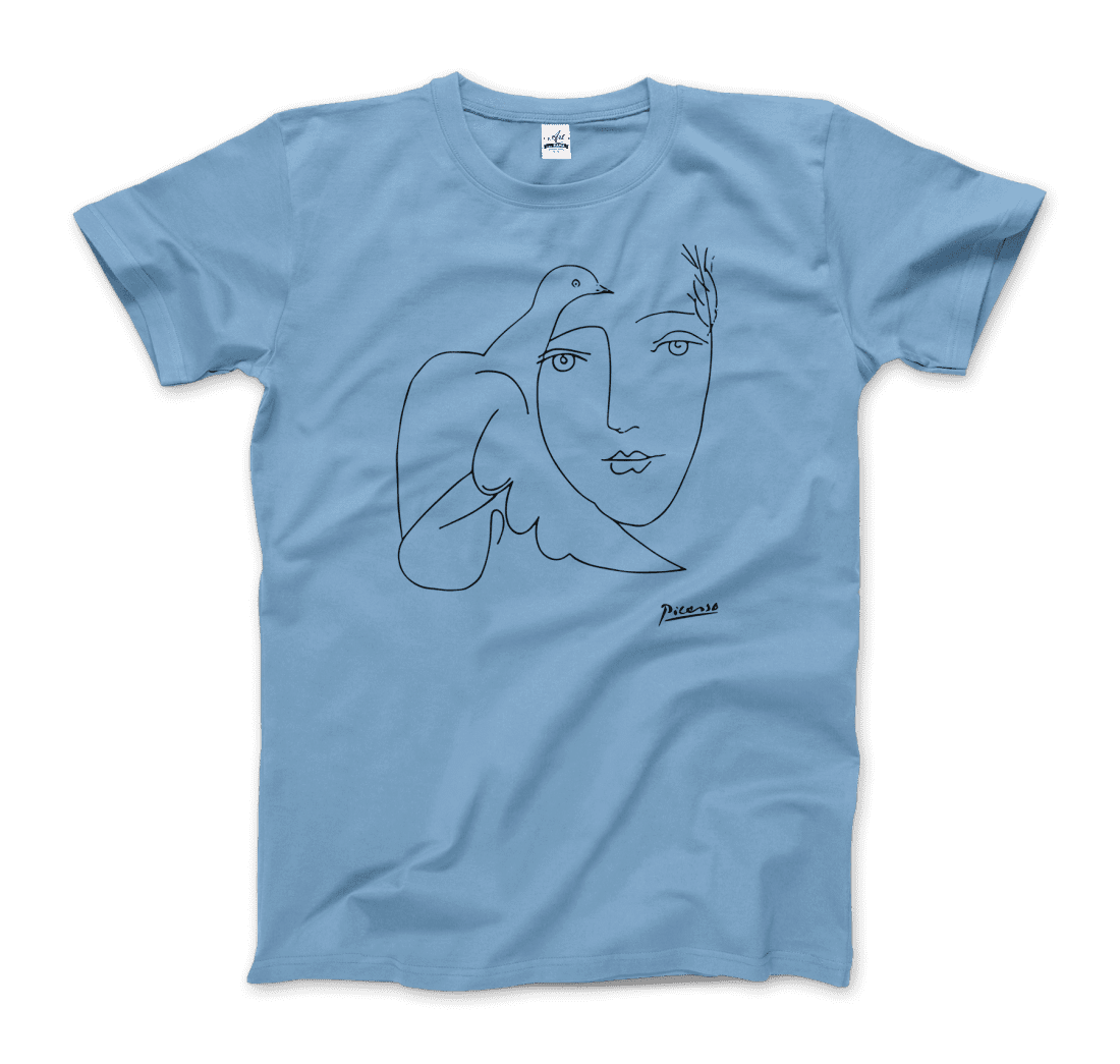 Pablo Picasso Peace (Dove and Face) artwork t-shirt by Art-O-Rama Shop