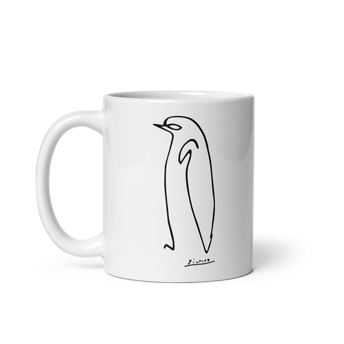 Pablo Picasso Penguin Line Artwork Mug by Art-O-Rama Shop