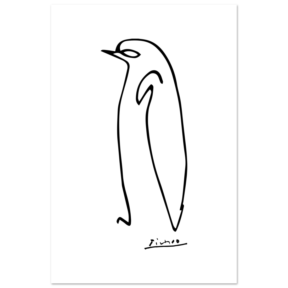 Pablo Picasso Penguin Line artwork poster by Art-O-Rama Shop