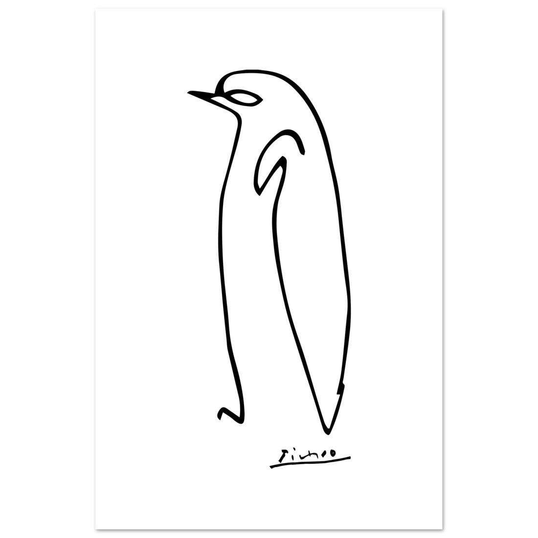 Pablo Picasso Penguin Line artwork poster by Art-O-Rama Shop