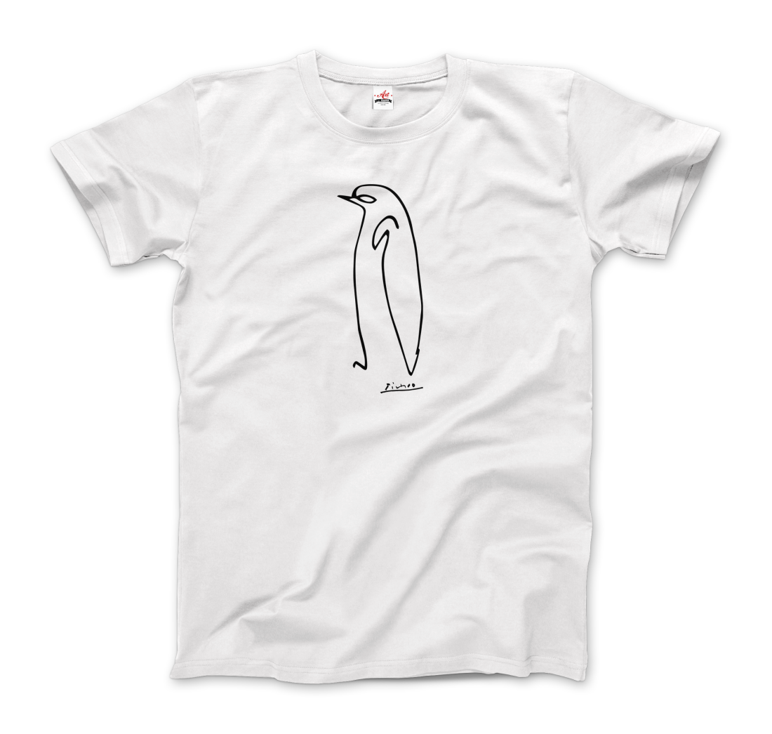 Pablo Picasso Penguin Line artwork t-shirt by Art-O-Rama Shop
