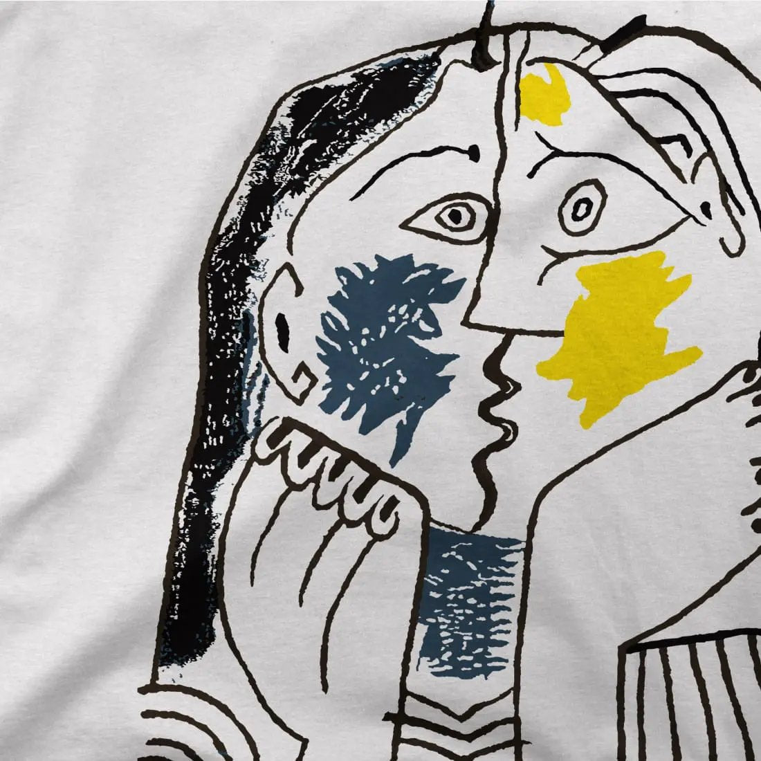 Pablo Picasso the Kiss 1979 artwork t-shirt by Art-O-Rama Shop