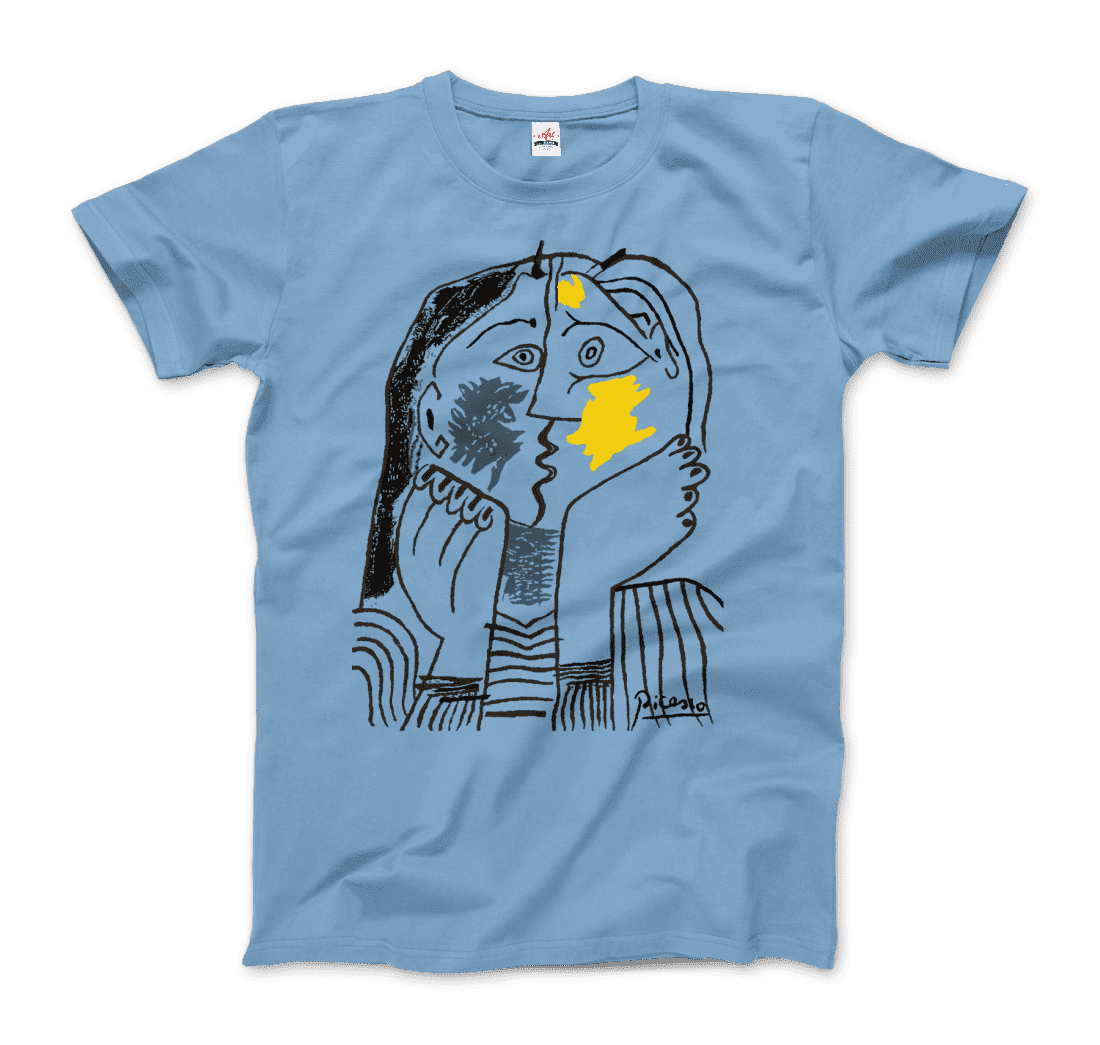 Pablo Picasso the Kiss 1979 artwork t-shirt by Art-O-Rama Shop