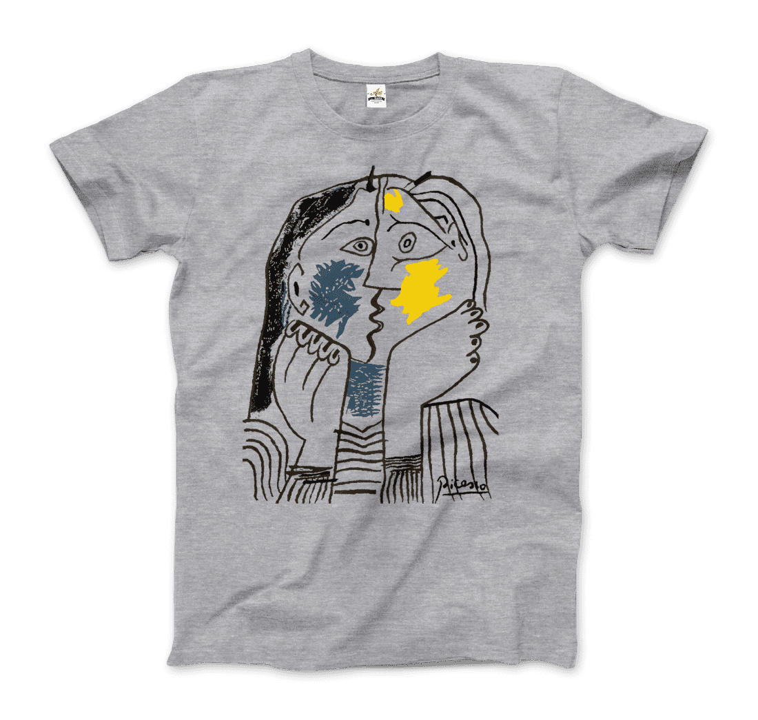 Pablo Picasso the Kiss 1979 artwork t-shirt by Art-O-Rama Shop