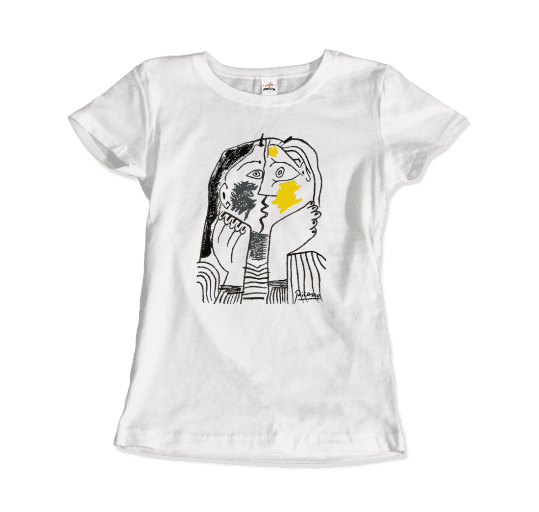 Pablo Picasso the Kiss 1979 artwork t-shirt by Art-O-Rama Shop