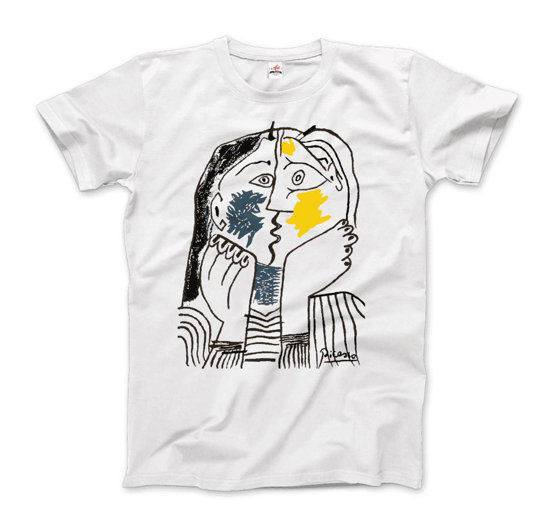 Pablo Picasso the Kiss 1979 artwork t-shirt by Art-O-Rama Shop