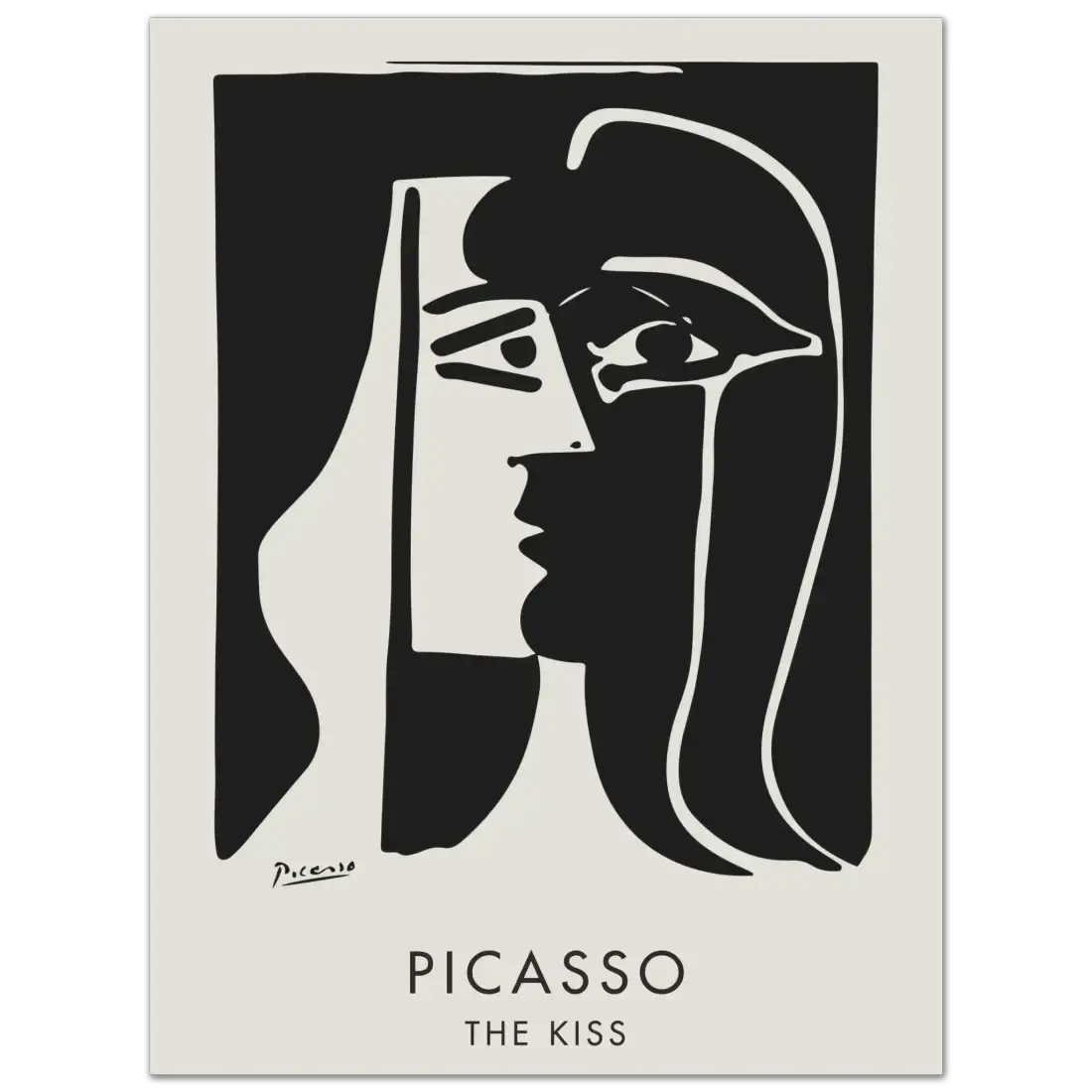 Pablo Picasso the Kiss artwork poster by Art-O-Rama Shop