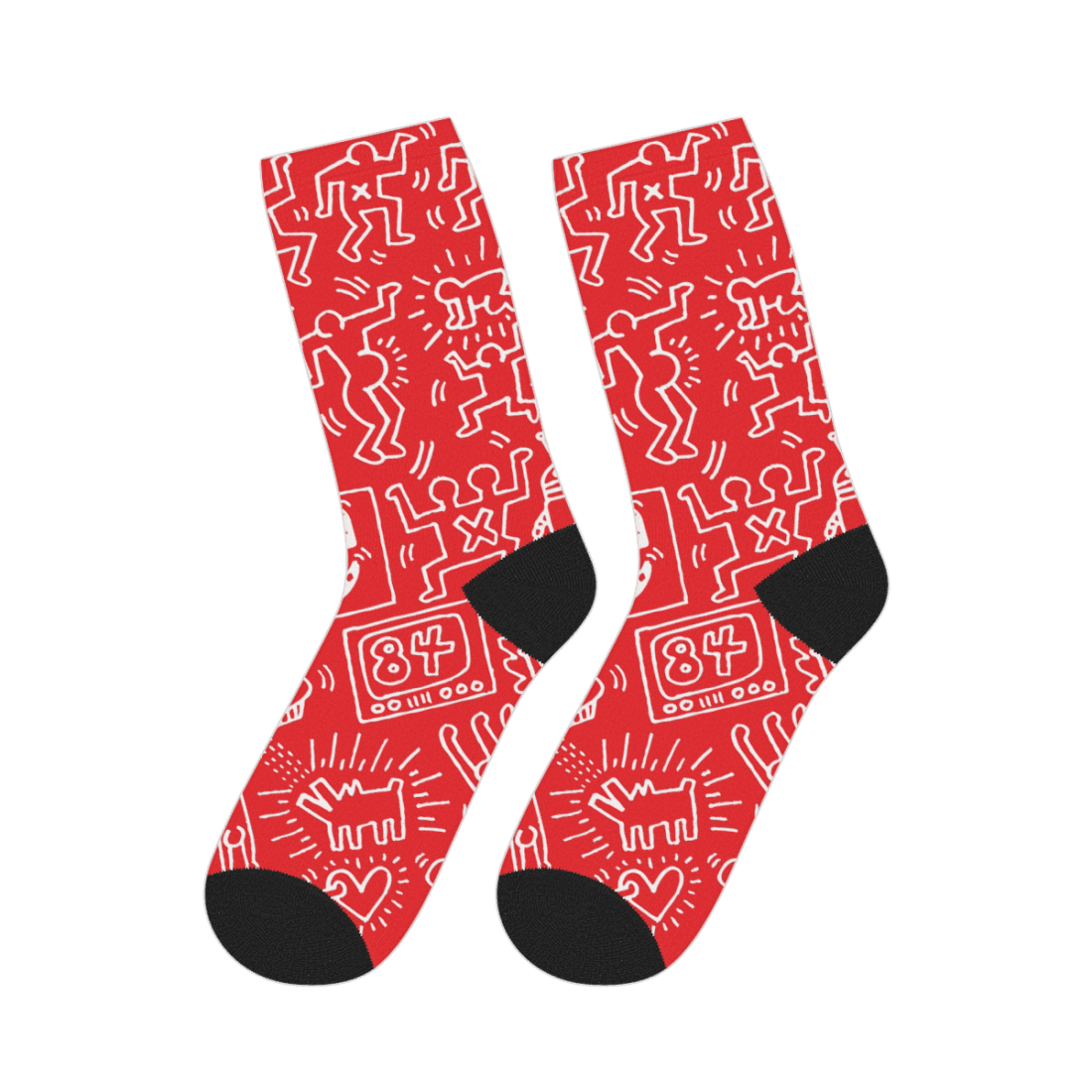 Pattern Panel, Icon Series Street Art Socks by Art-O-Rama Shop