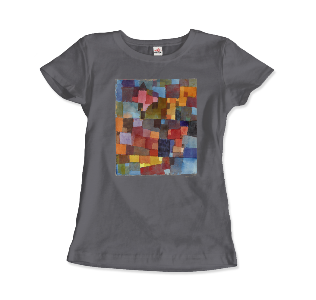 Paul Klee Raumarchitecturen (Auf Kalt-Warm) artwork t-shirt by Art-O-Rama Shop