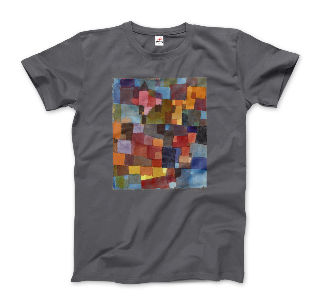 Paul Klee Raumarchitecturen (Auf Kalt-Warm) artwork t-shirt by Art-O-Rama Shop