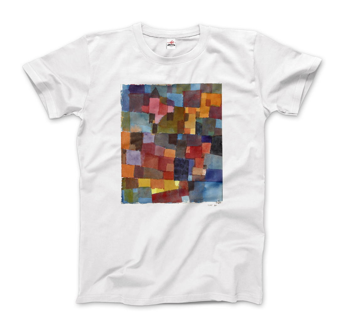 Paul Klee Raumarchitecturen (Auf Kalt-Warm) artwork t-shirt by Art-O-Rama Shop