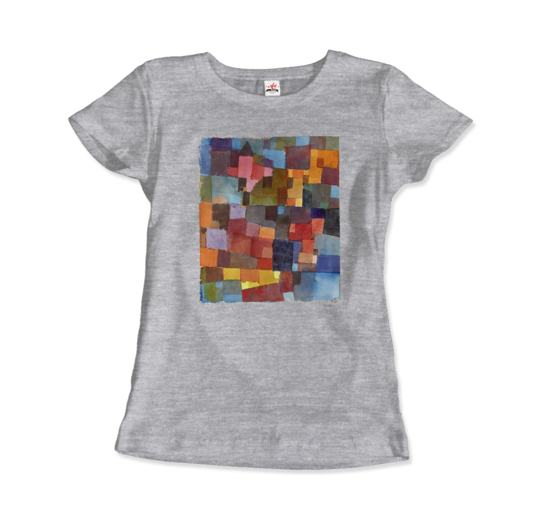 Paul Klee Raumarchitecturen (Auf Kalt-Warm) artwork t-shirt by Art-O-Rama Shop