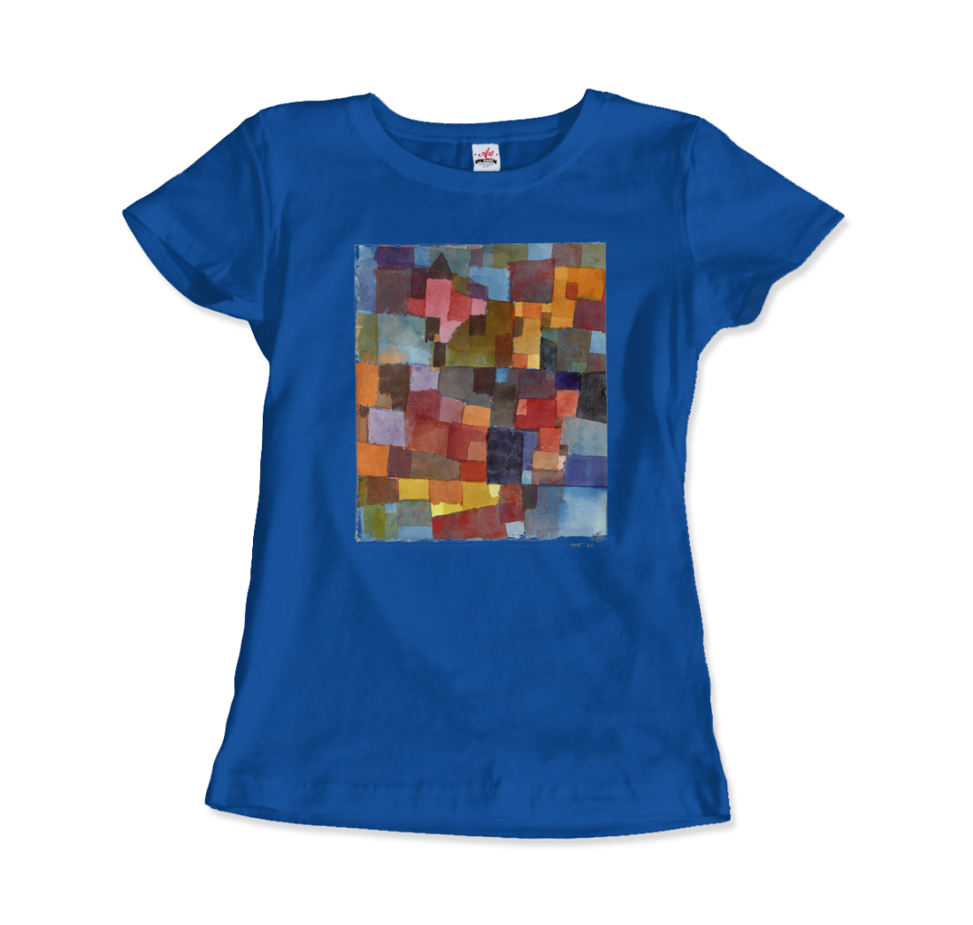 Paul Klee Raumarchitecturen (Auf Kalt-Warm) artwork t-shirt by Art-O-Rama Shop