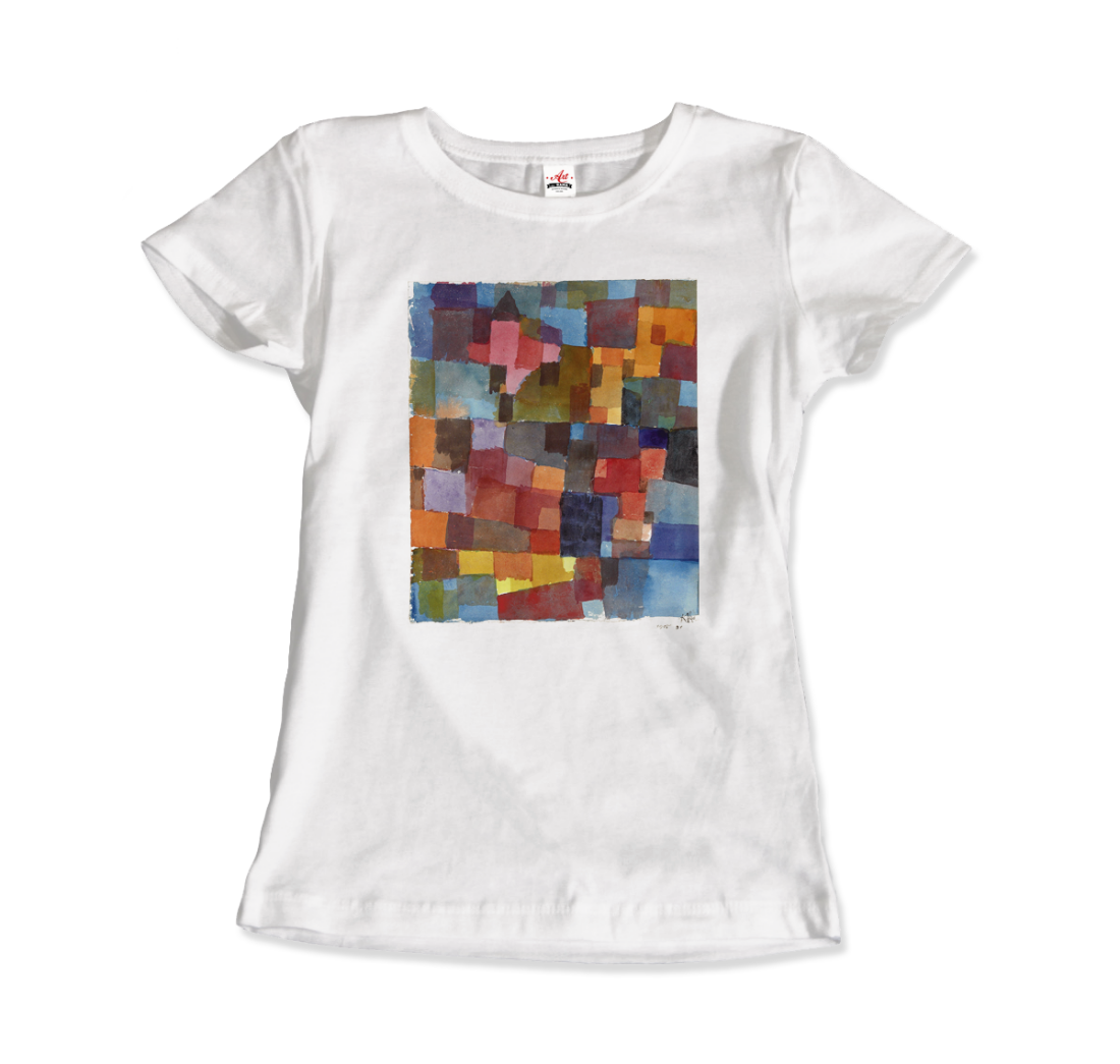 Paul Klee Raumarchitecturen (Auf Kalt-Warm) artwork t-shirt by Art-O-Rama Shop