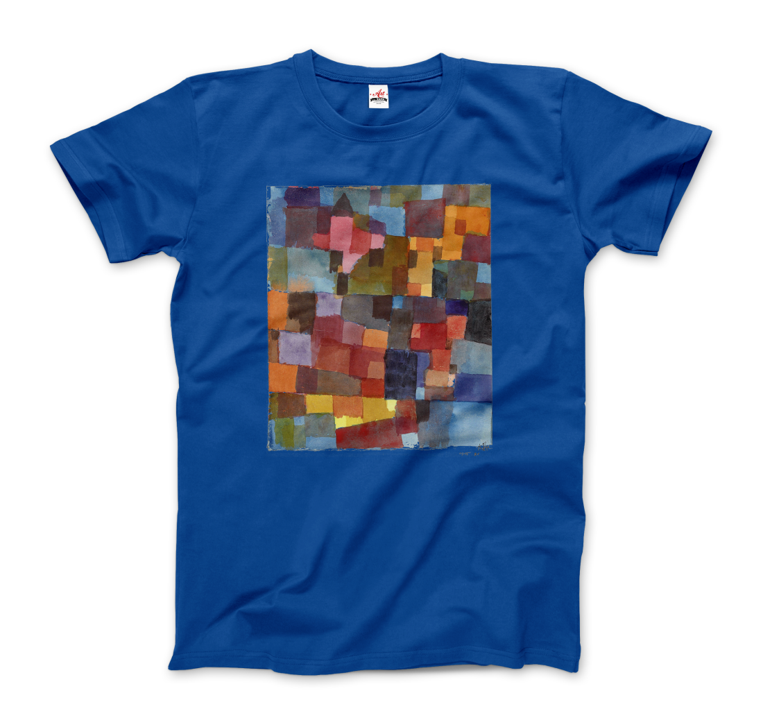 Paul Klee Raumarchitecturen (Auf Kalt-Warm) artwork t-shirt by Art-O-Rama Shop