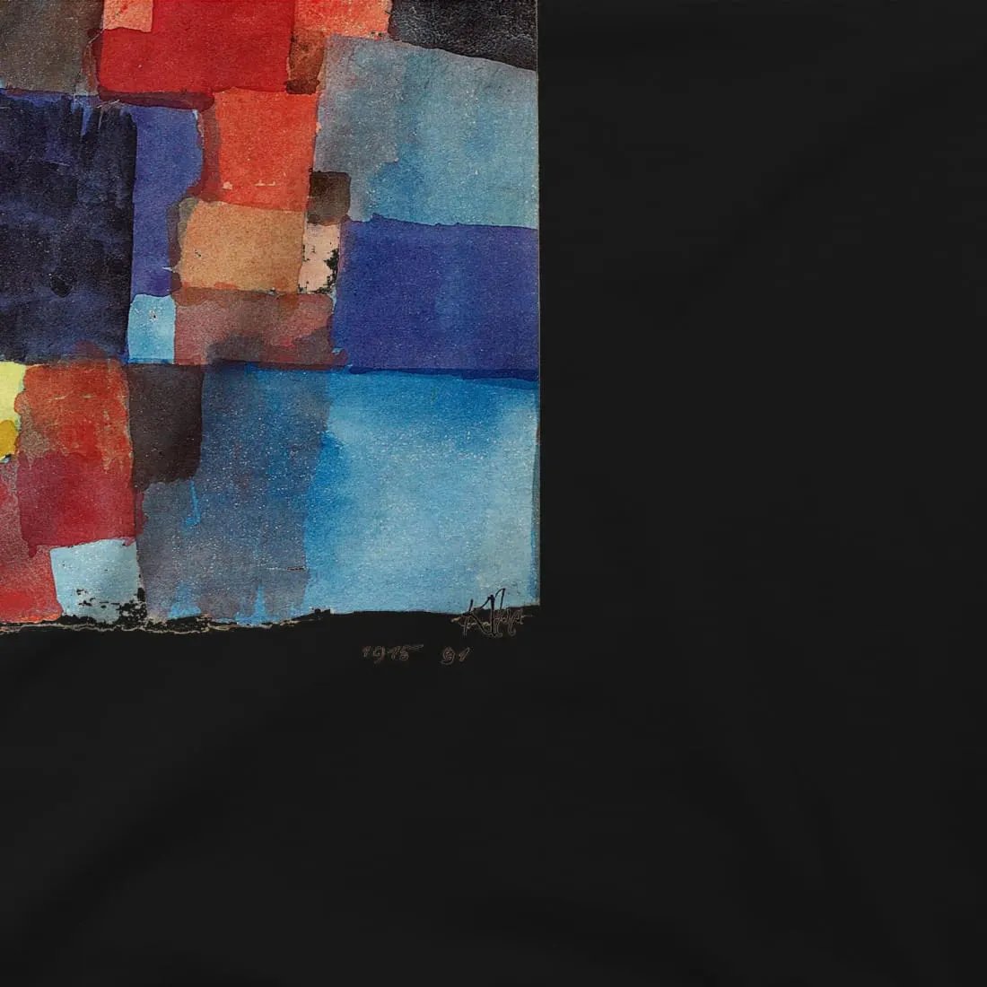 Paul Klee Raumarchitecturen (Auf Kalt-Warm) artwork t-shirt by Art-O-Rama Shop