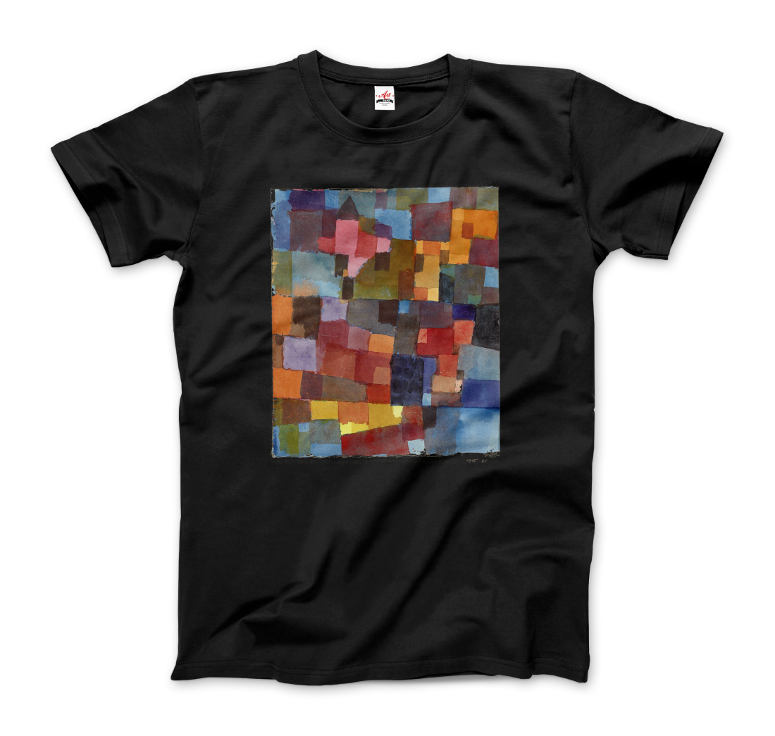 Paul Klee Raumarchitecturen (Auf Kalt-Warm) artwork t-shirt by Art-O-Rama Shop