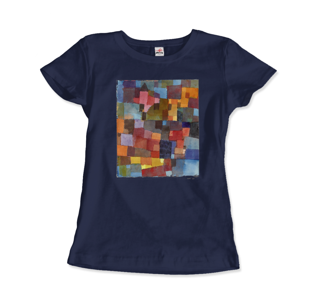 Paul Klee Raumarchitecturen (Auf Kalt-Warm) artwork t-shirt by Art-O-Rama Shop