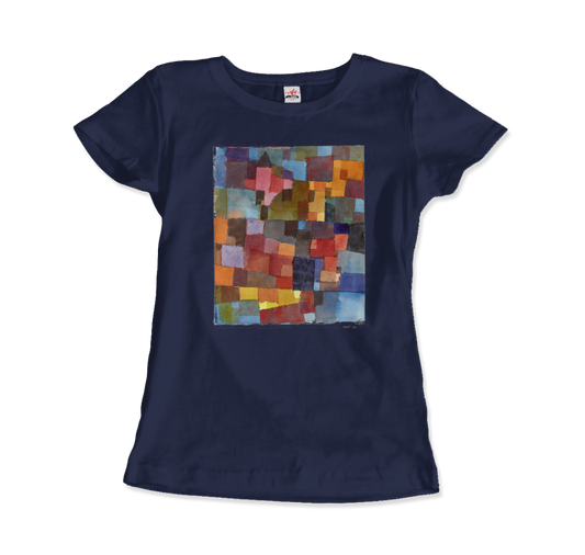 Paul Klee Raumarchitecturen (Auf Kalt-Warm) artwork t-shirt by Art-O-Rama Shop
