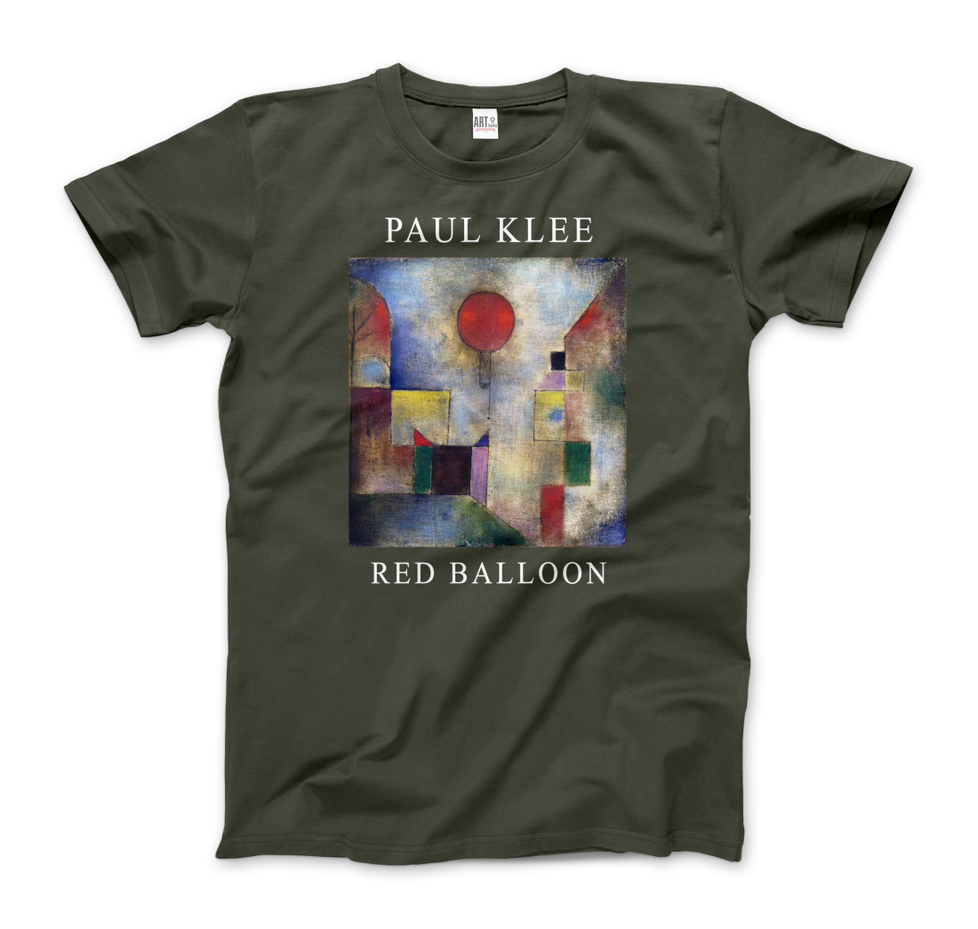 Paul Klee Red Balloon, 1922 artwork t-shirt by Art-O-Rama Shop