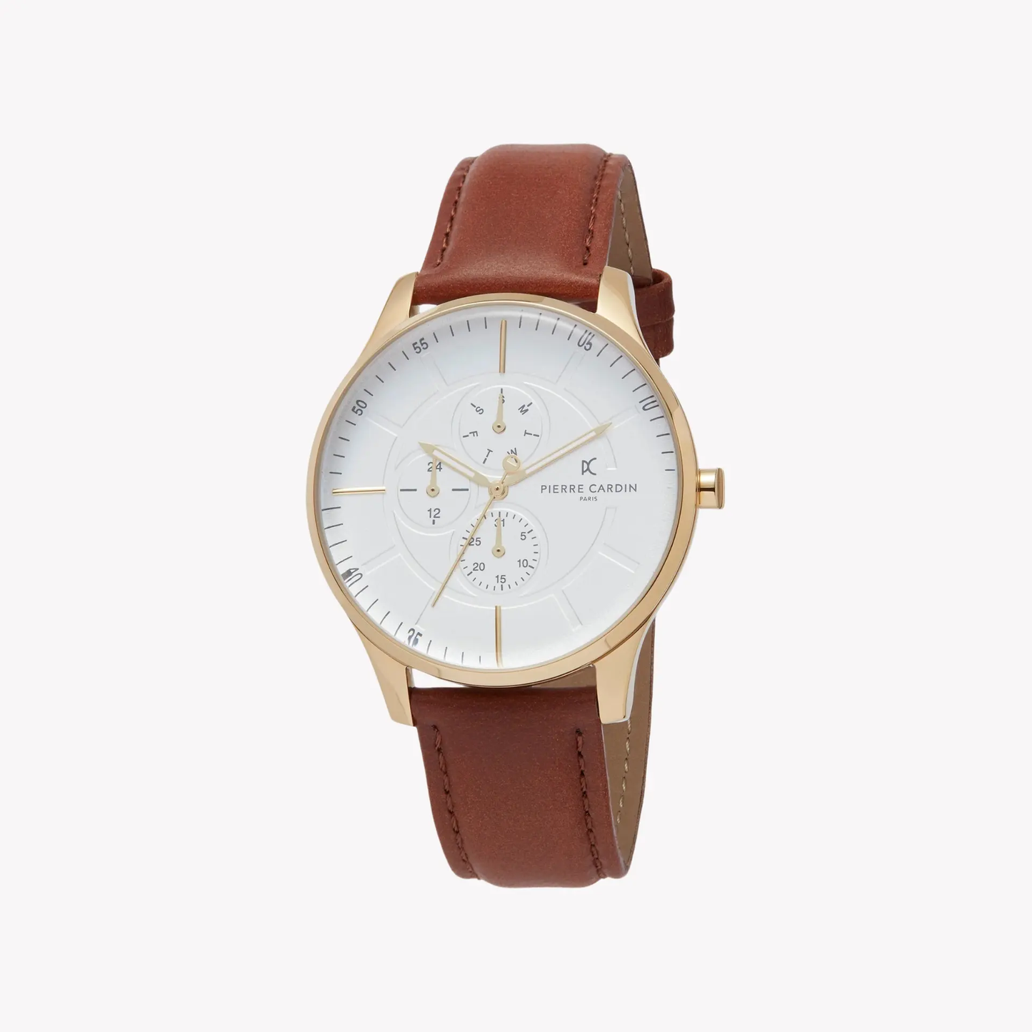 Pierre Cardin Men's Stainless Steel Gold Watch, White Dial | Pc902731f111 by PIERRE CARDIN