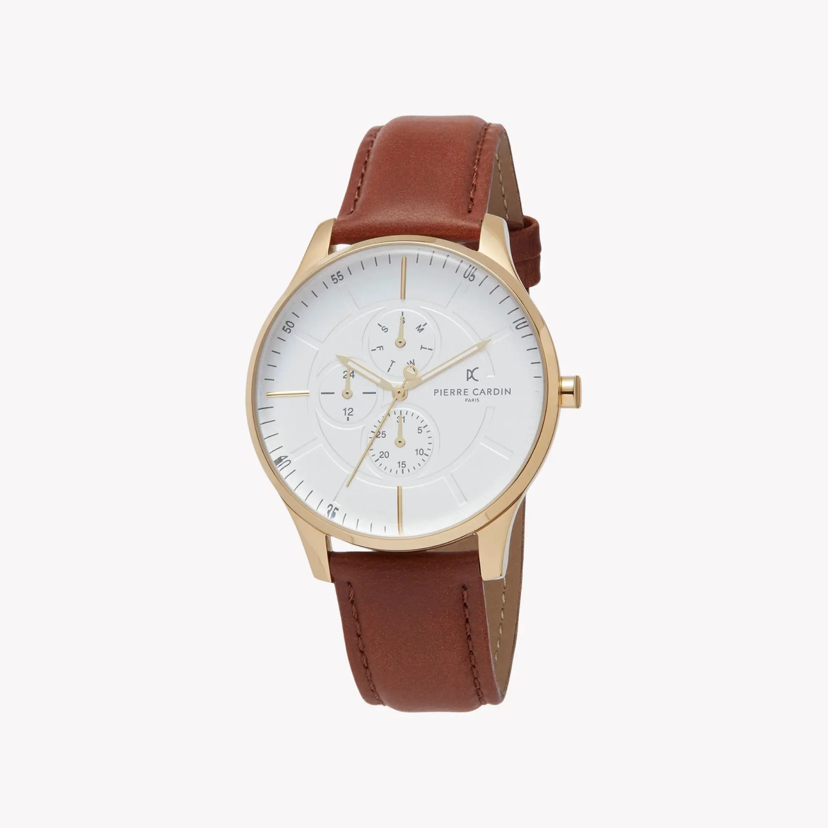Pierre Cardin Men's Stainless Steel Gold Watch, White Dial | Pc902731f111 by PIERRE CARDIN