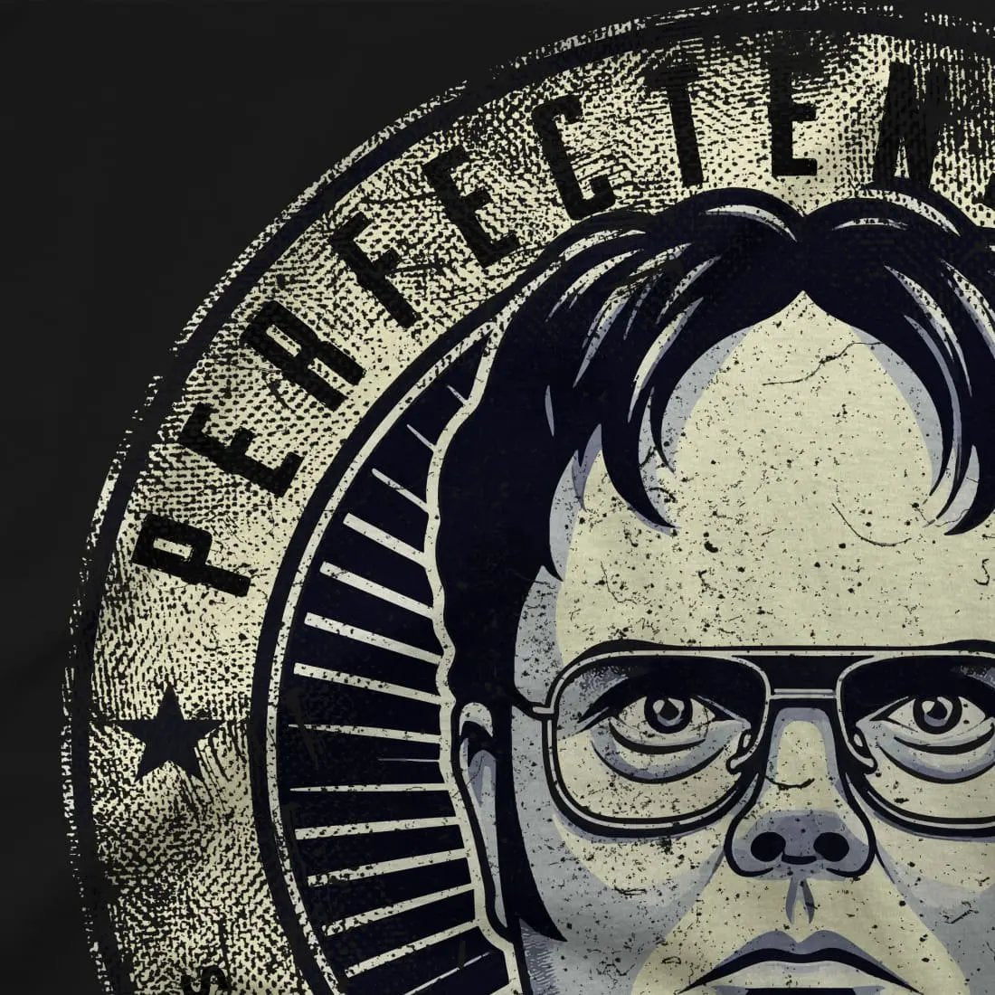 Perfectenschlag Schrute's Perfection Distressed t-shirt by Art-O-Rama Shop