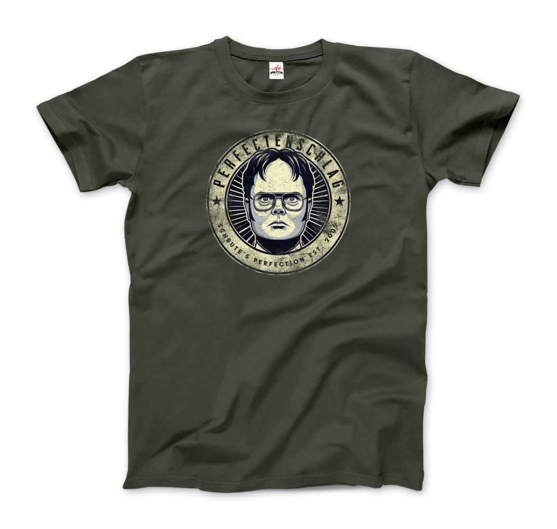 Perfectenschlag Schrute's Perfection Distressed t-shirt by Art-O-Rama Shop