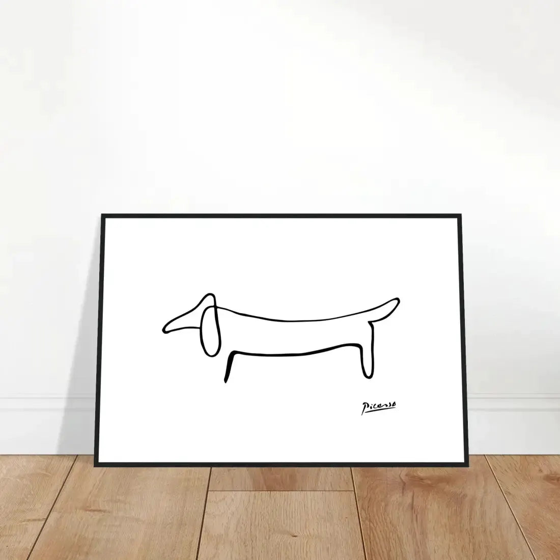 Picasso Dachshund Dog Line art poster by Art-O-Rama Shop