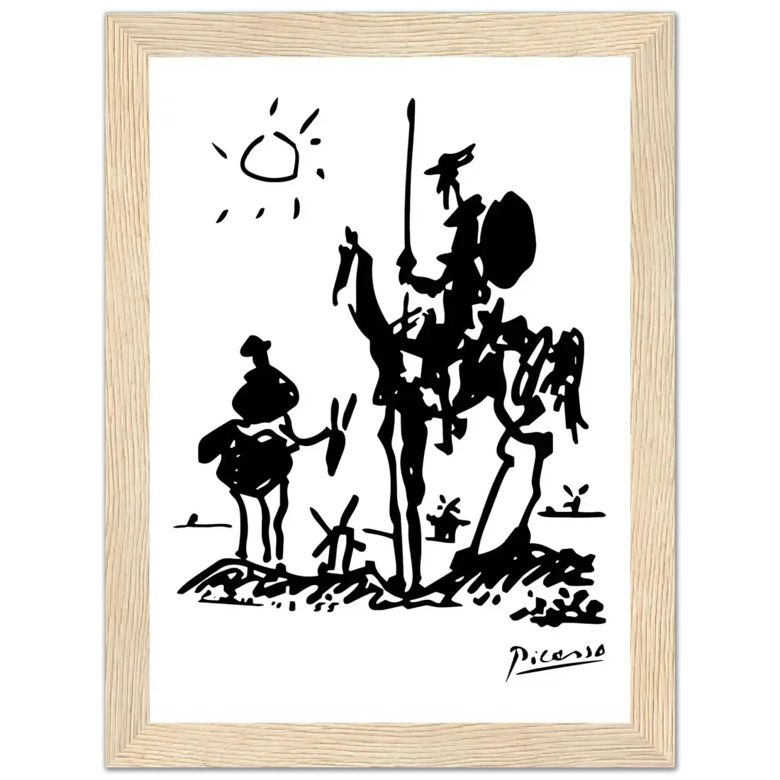 Picasso Don Quixote of La Mancha 1955 artwork poster by Art-O-Rama Shop
