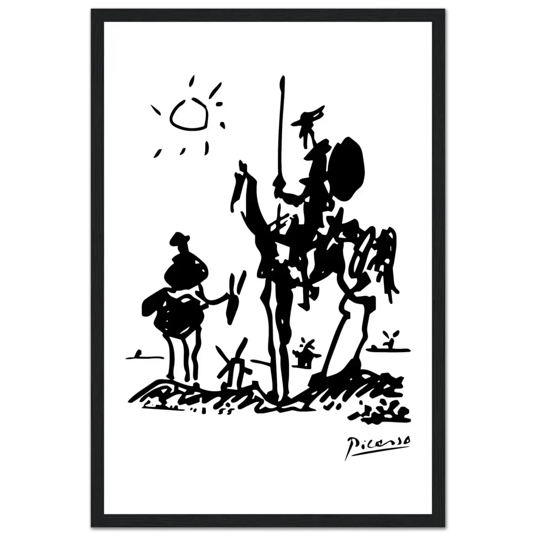 Picasso Don Quixote of La Mancha 1955 artwork poster by Art-O-Rama Shop