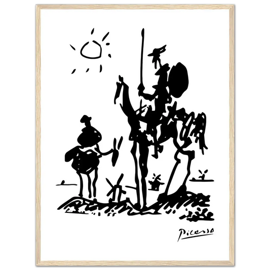 Picasso Don Quixote of La Mancha 1955 artwork poster by Art-O-Rama Shop