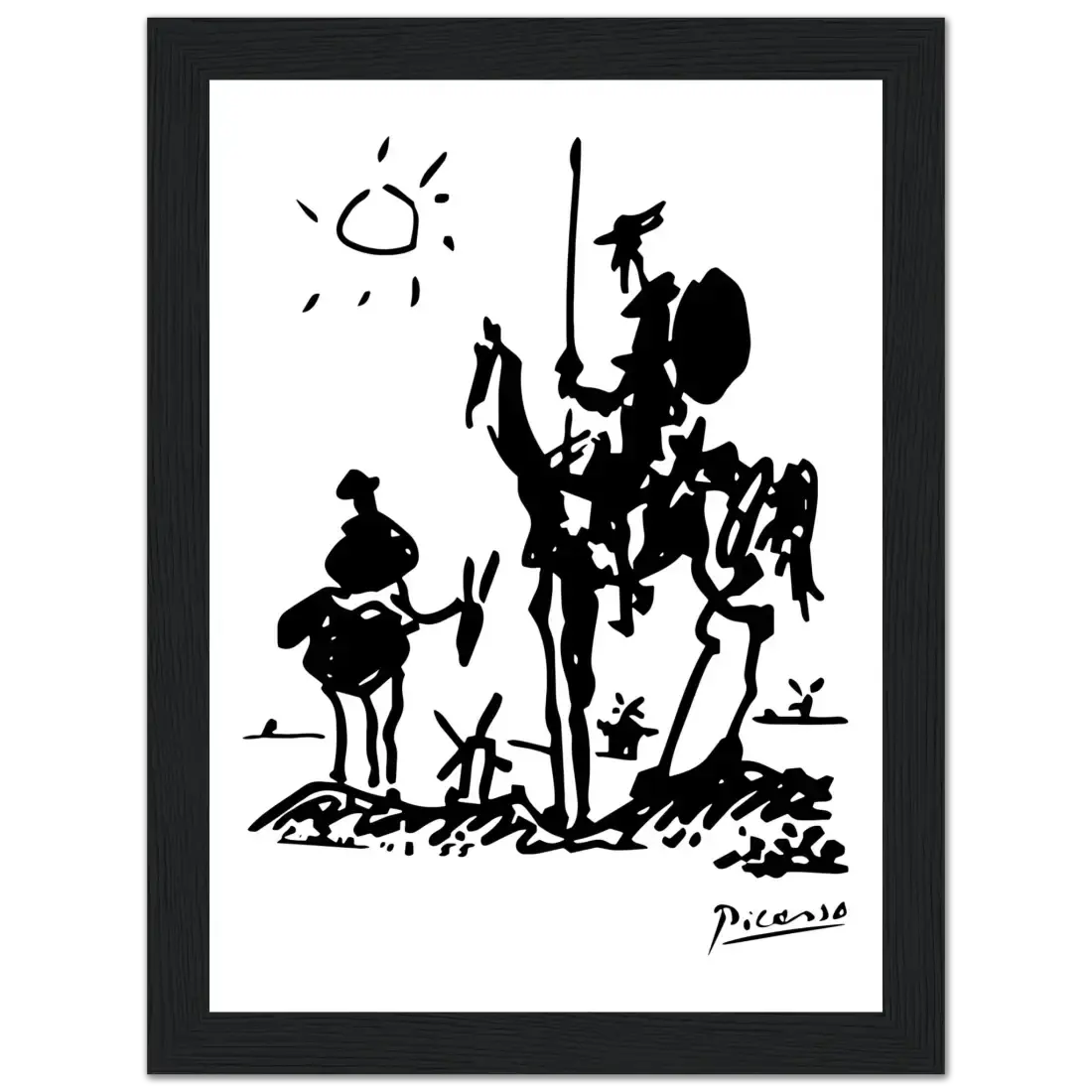 Picasso Don Quixote of La Mancha 1955 artwork poster by Art-O-Rama Shop