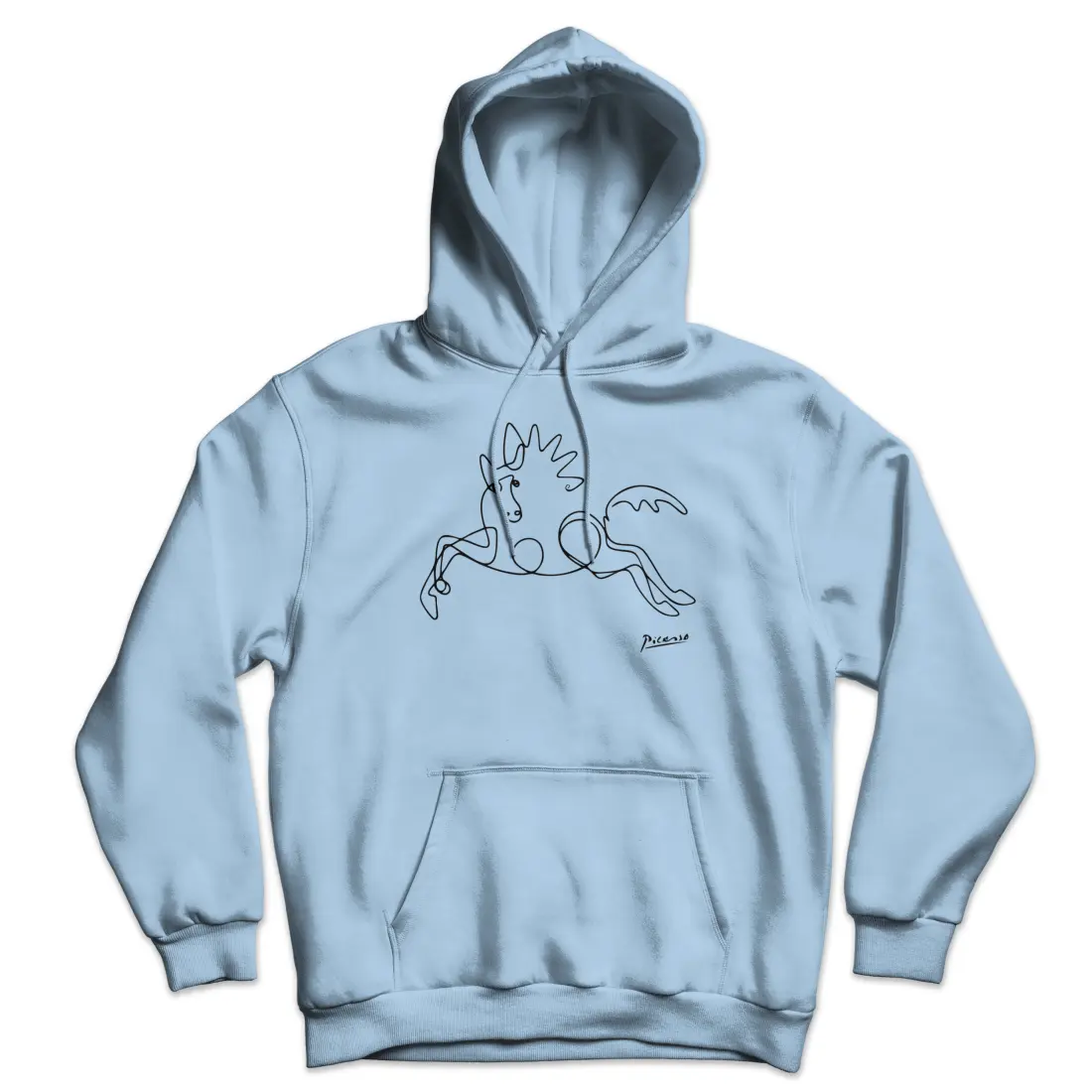 Picasso Horse Line Art Unisex Hoodie by Art-O-Rama Shop