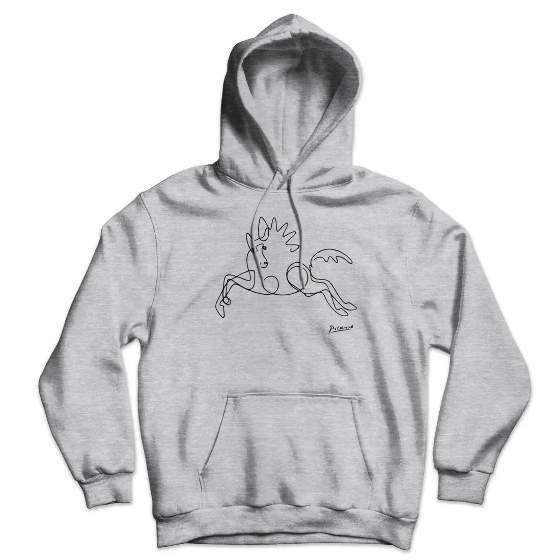 Picasso Horse Line Art Unisex Hoodie by Art-O-Rama Shop