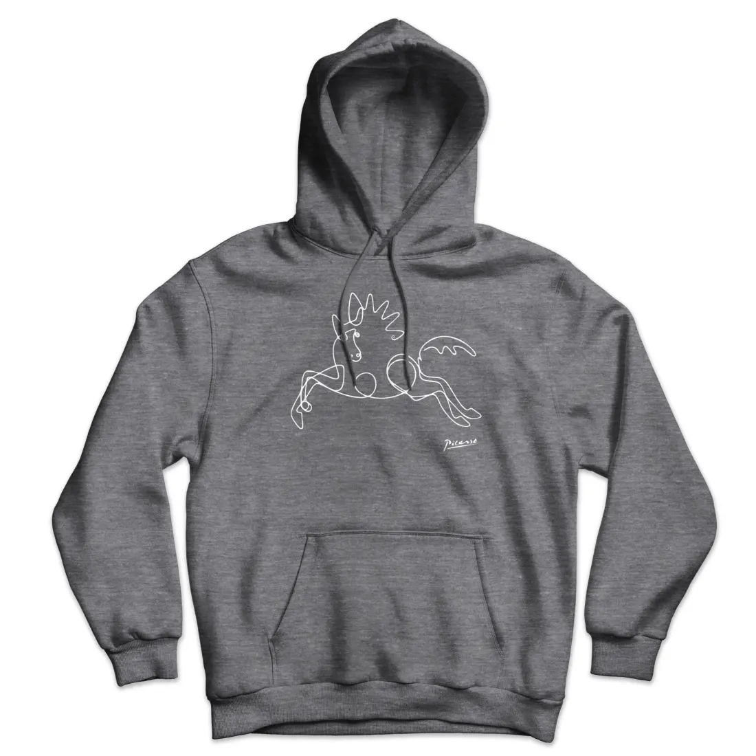 Picasso Horse Line Art Unisex Hoodie by Art-O-Rama Shop