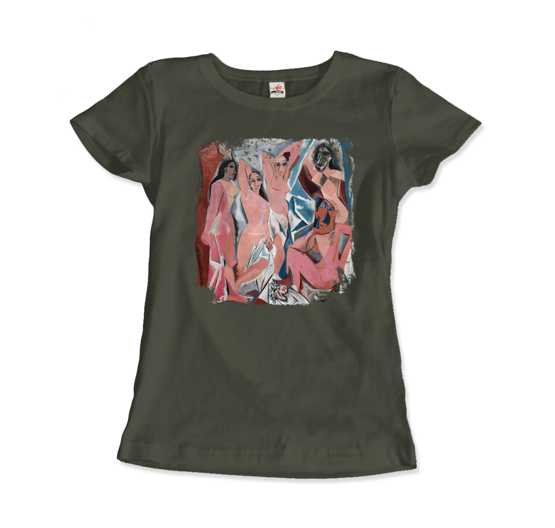 Picasso Les Demoiselles d'Avignon, 1907 artwork t-shirt by Art-O-Rama Shop