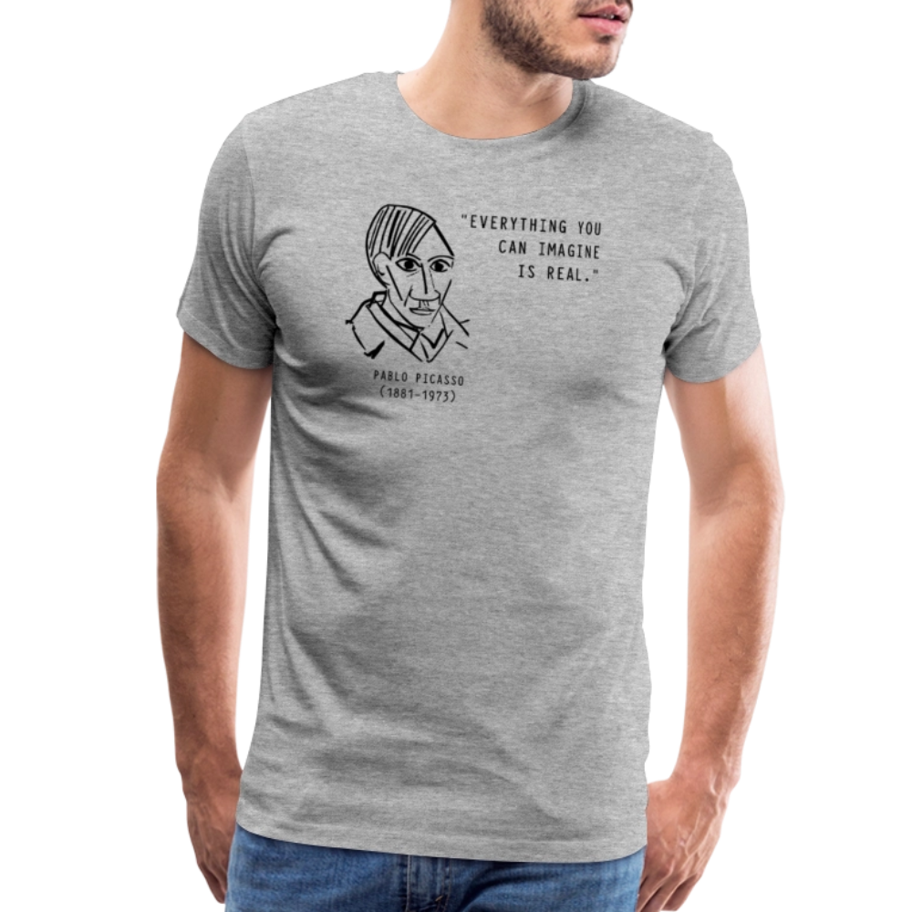 Picasso Self-Portrait t-shirt – 'Everything You Can Imagine is Real' by Art-O-Rama Shop