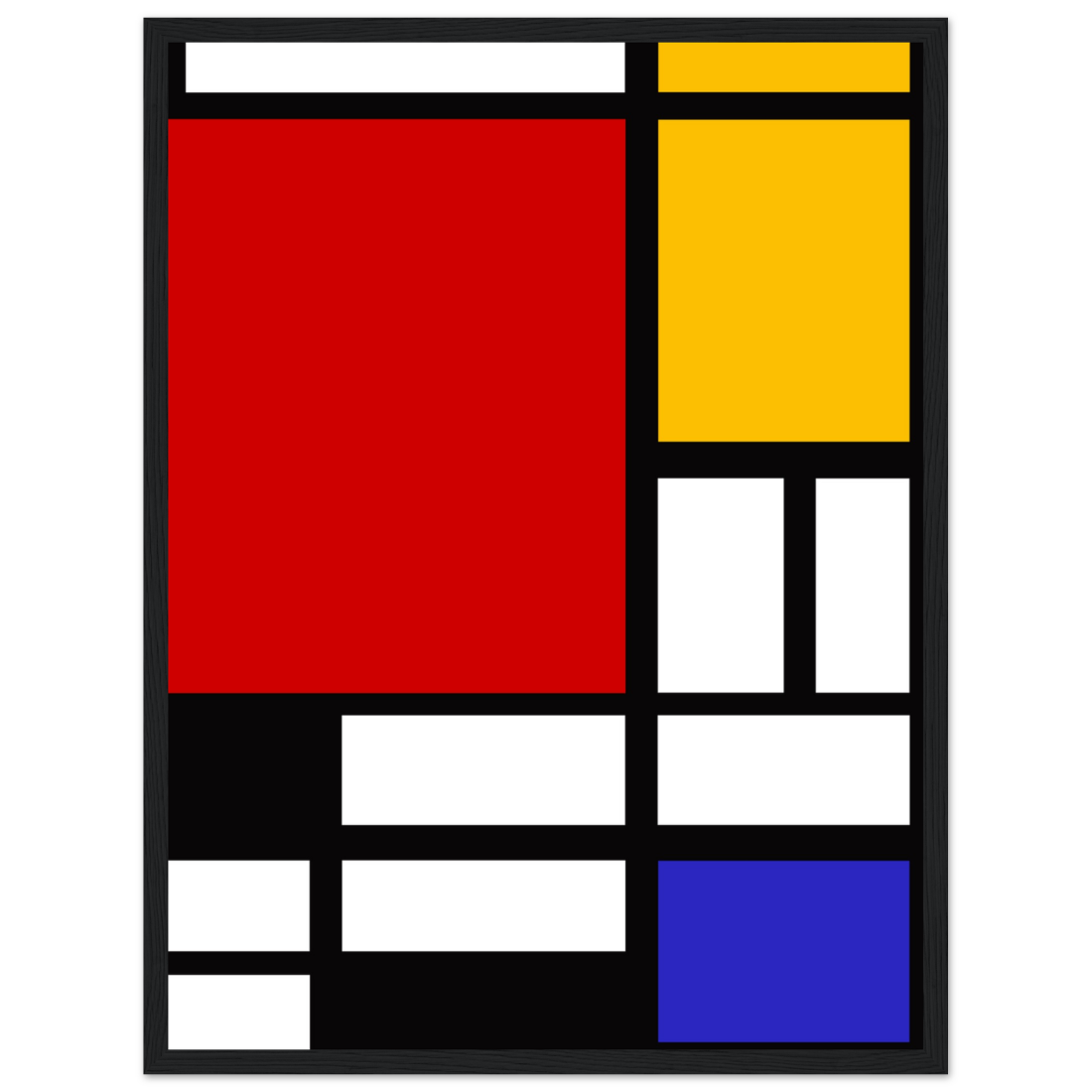 Piet Mondrian Composition with Red, Yellow, and Blue 1942 artwork poster by Art-O-Rama Shop