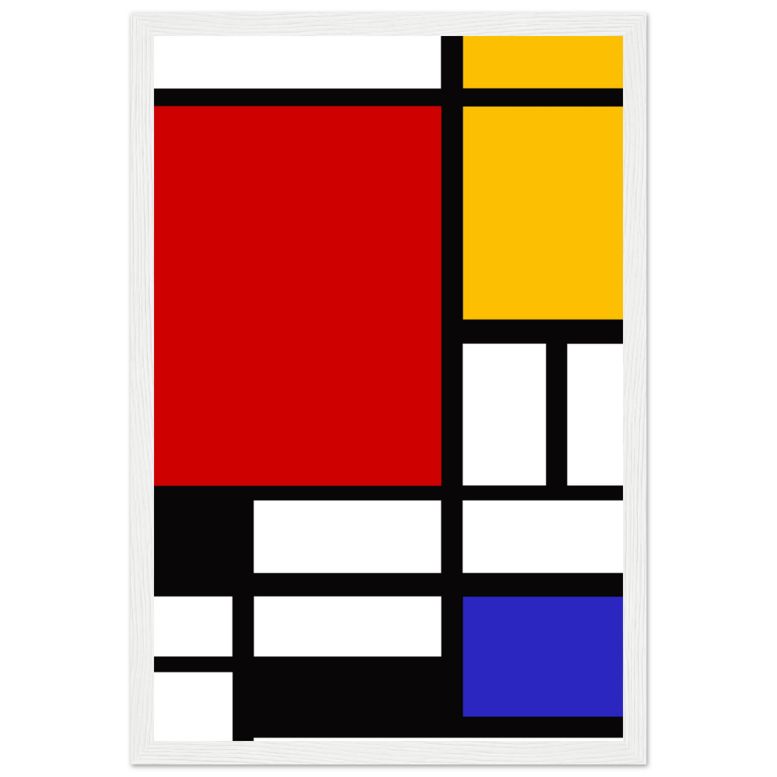 Piet Mondrian Composition with Red, Yellow, and Blue 1942 artwork poster by Art-O-Rama Shop