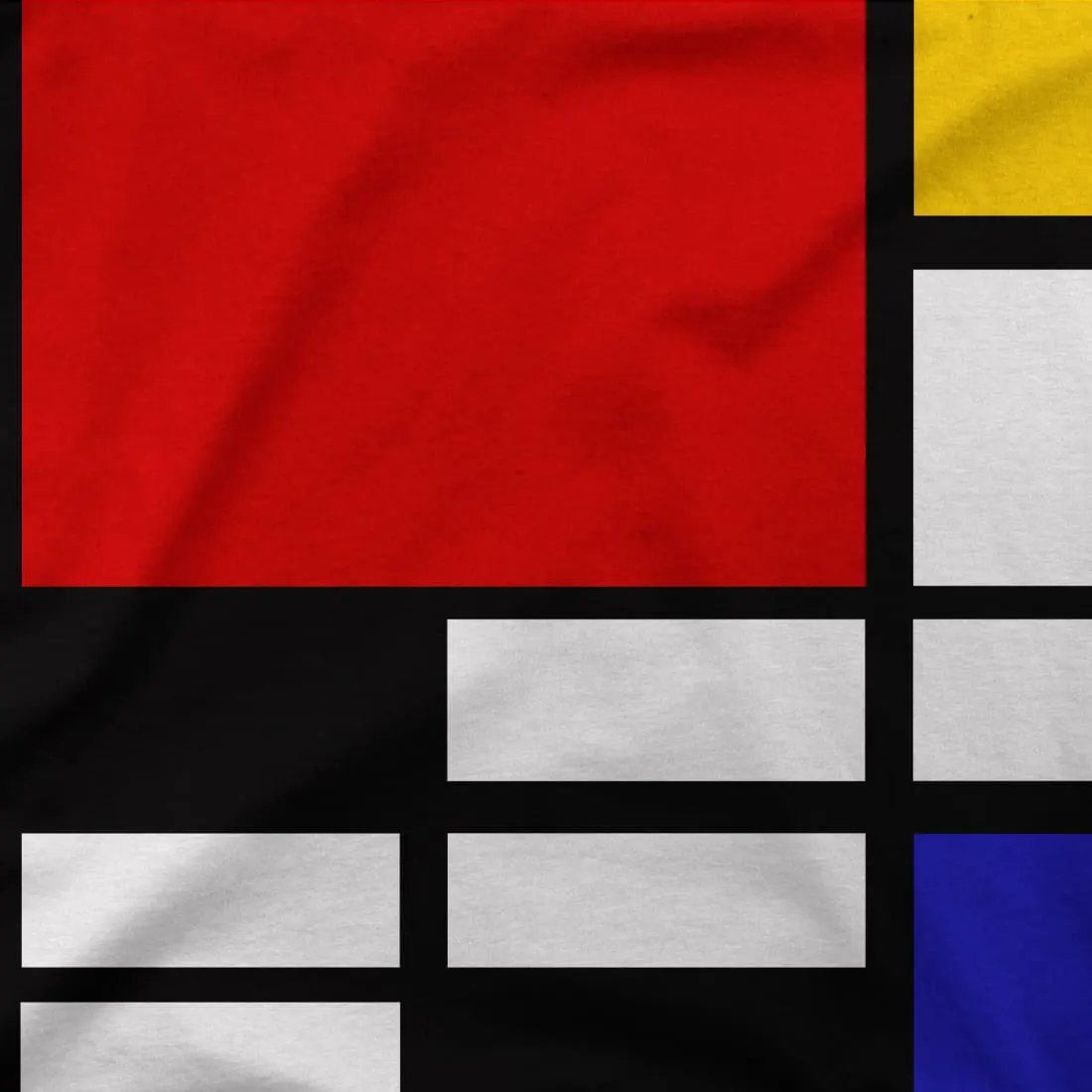 Piet Mondrian Composition with Red, Yellow, and Blue 1942 artwork t-shirt by Art-O-Rama Shop