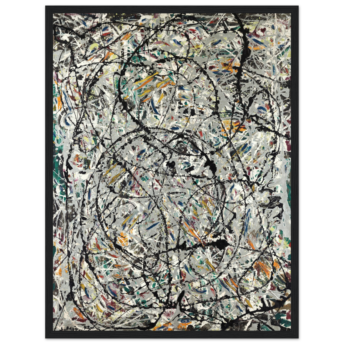 Pollock Watery Paths 1947 artwork poster by Art-O-Rama Shop