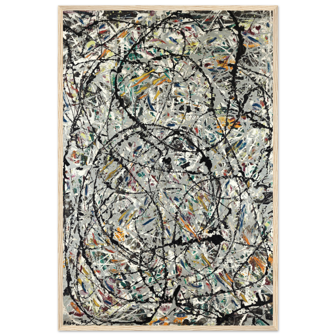 Pollock Watery Paths 1947 artwork poster by Art-O-Rama Shop