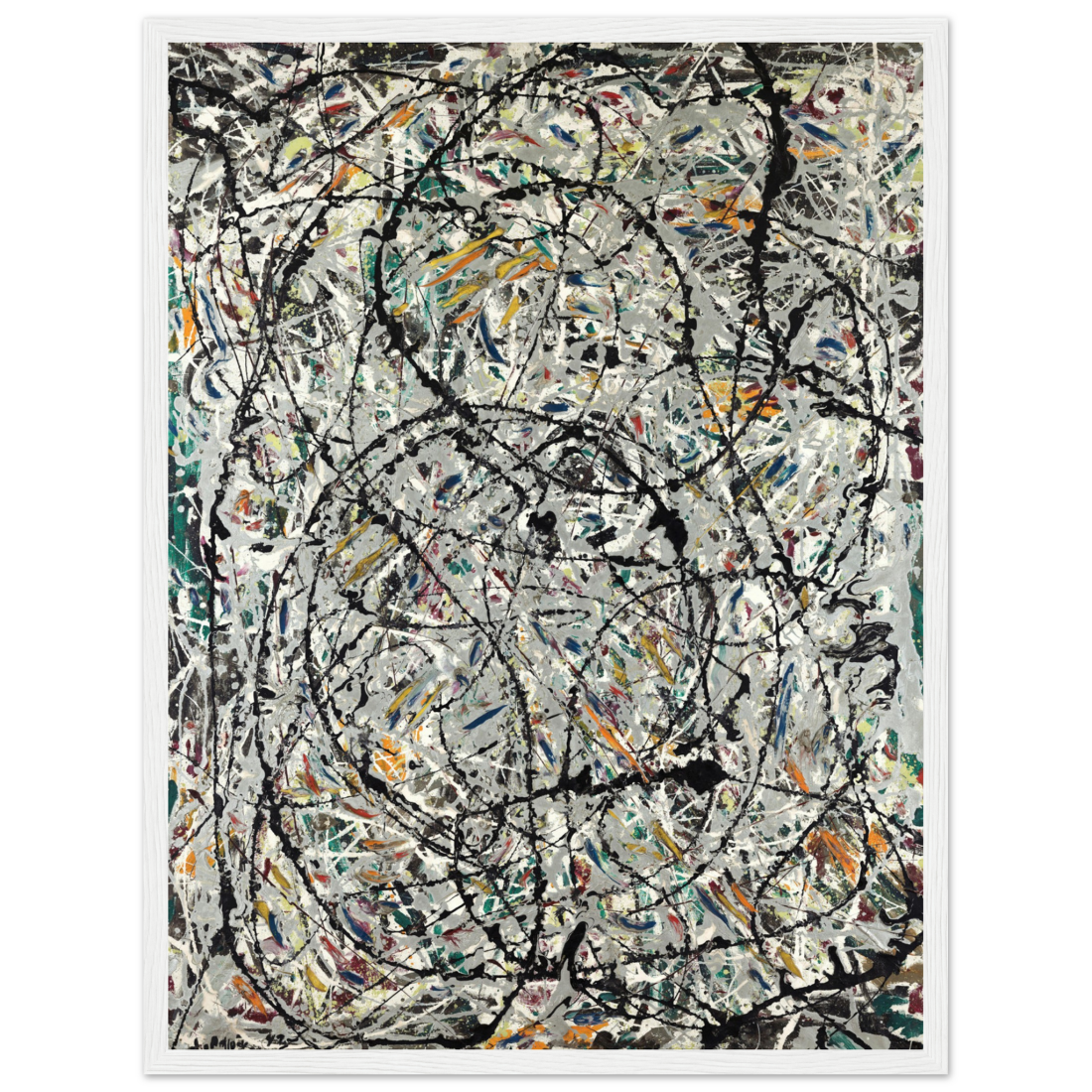 Pollock Watery Paths 1947 artwork poster by Art-O-Rama Shop